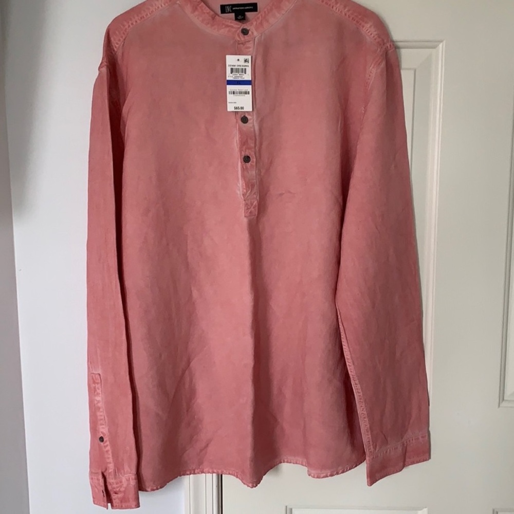Pink/Peach Button Up Shirt